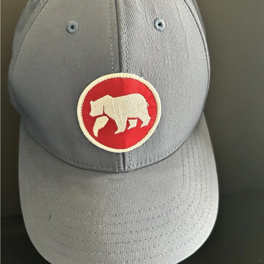 The Normal Brand Kids Gray Cap with Red Bear Emblem